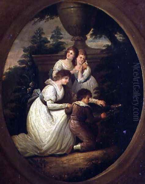 Family Group in a Garden, c.1790 - view 1