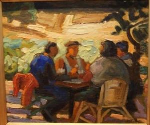 Les Joueurs De Cartes by Ruggero Focardi