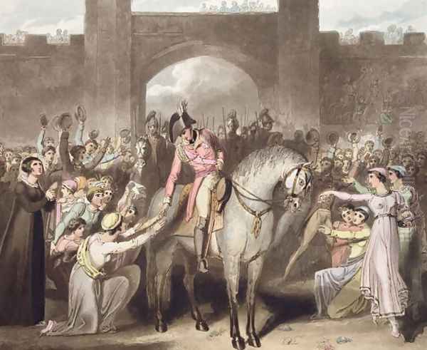 Toulouse, 10th April 1814, from The Victories of the Duke of Wellington, engraved by T. Fielding, pub. 1819 - view 1
