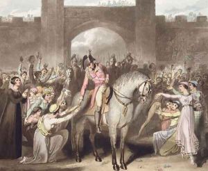 Toulouse, 10th April 1814, from The Victories of the Duke of Wellington, engraved by T. Fielding, pub. 1819
