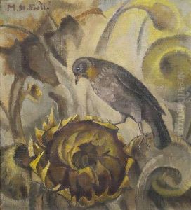 Bird With Sun Flower
