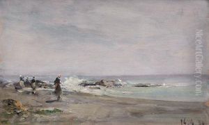 Figure Sulla Spiaggia Di Bordighera