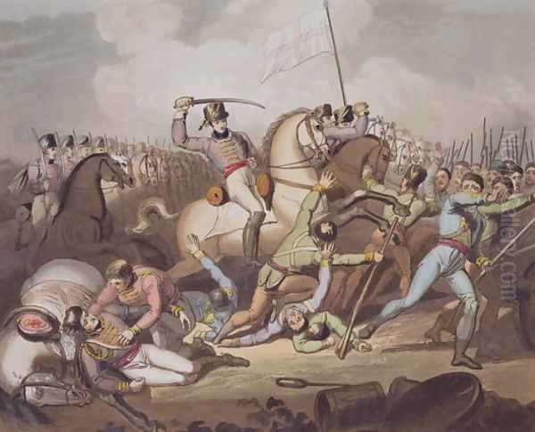 Salamanca, 21st July 1812, from The Victories of the Duke of Wellington, engraved by T. Fielding, pub. 1819 - view 1