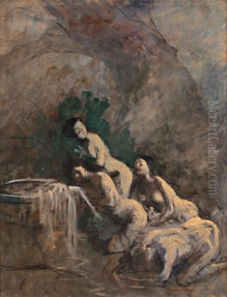 Baigneuses Aupres D'une Fontaine - view 1