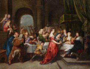 Salome Met Hoofd Van Johannes De Doper Voor Koning Herodes