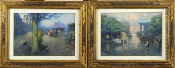 Le Quai Des Bouquinistes - Fiacre A La Madeleine - view 1