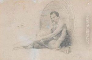 Academia Masculina by Mariano Jose Maria Bernardo Fortuny y Carbo