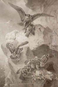 Eagle with Prey, 1867 Eagle with Prey, 1867