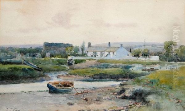 Beached Boat By A River - view 1