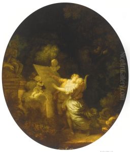 Le Serment D'amour by Jean-Honore Fragonard