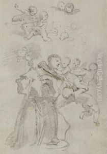 Saint Antoine De Padoue by Jean-Honore Fragonard