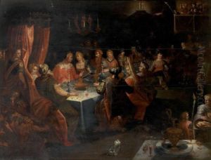 Le Festin De Balthazar by Ambrosius Francken II