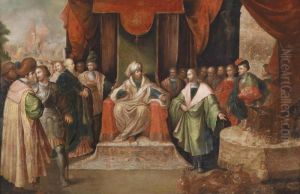 Croesus Showing Solon His Riches by Frans II Francken