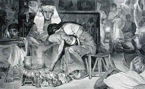 The Death of the Firstborn, 19th century by Carl Friedrich H. Werner