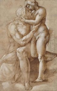 Jupiter And Ganymede by Battista Franco
