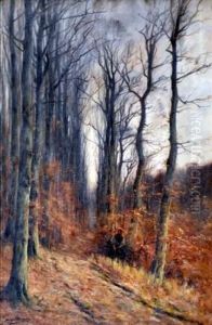 Sous-bois En Automne by Joseph Charles Francois