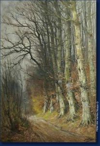 Chemin En Foret by Joseph Charles Francois