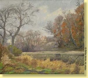 Etang En Automne by Joseph Charles Francois
