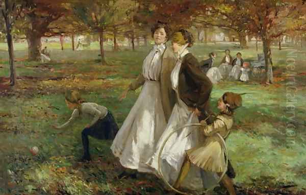 Autumn in Kensington Gardens - view 1