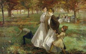 Autumn in Kensington Gardens by James Wallace