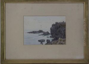 Coastal Landscape With Cliffs by Robert Winter Fraser