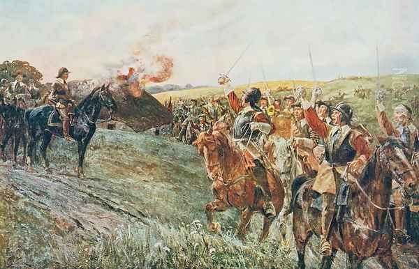 After the Battle of Naseby, 14th June 1645, from 'British Battles on Land and Sea' edited by Sir Evelyn Wood (1838-1919) first published 1915 - view 1