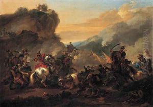 A Cavalry Battle Scene