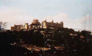 A View of Windsor Castle by Jan Wyck