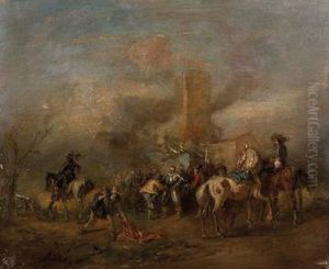 Rast Bei Der Ruine by Alfred Friedlander