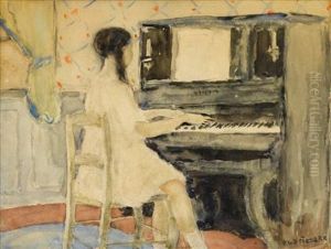 The Practice Hour by Frederick Carl Frieseke