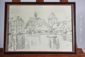 Vue De Moret Sur Loing by Emile-Othon Friesz