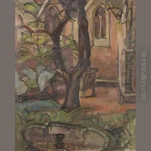 Courtyard With Church by Emile-Othon Friesz