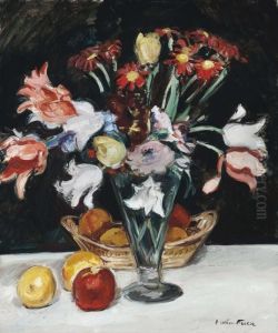 Fruits Et Vase De Fleurs Fruits Et Vase De Fleurs