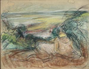 Landscape With Female Nude by Emile-Othon Friesz