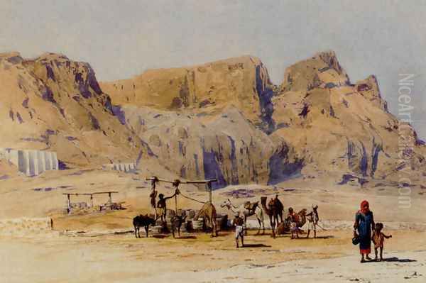 A Camel Train At Aden - view 1