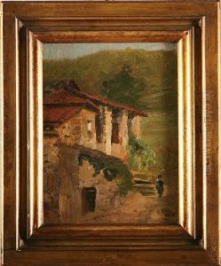 Cascina Con Figura by Donato Frisia