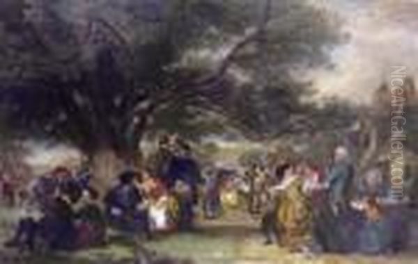 An English Merrymaking In The Olden Time - view 1