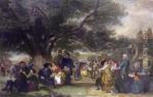 An English Merrymaking In The Olden Time by William Powell Frith