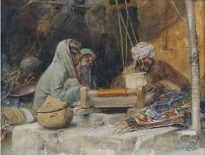The carpet weaver by Charles Wilda