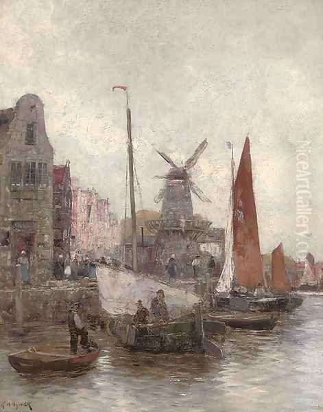 Vessels at a continental quay - view 1