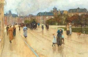 An afternoon stroll by Nicolaas Van Der Waay