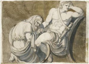 King Priam Begging Achilles For The Body Of Hector