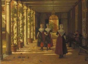 Onder de Galery by Nicolaas Van Der Waay
