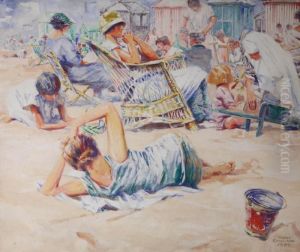 Coin De Plage by Franz Bernard Gailliard