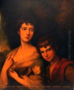 Elizabeth Sheridan And Her Brother Thomas Linley by Thomas Gainsborough