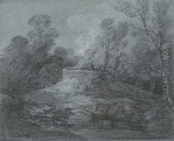 Wooded Landscape With A Figure - view 1