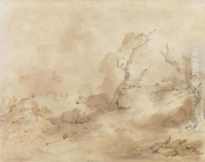 Cattle In A Wooded Landscape