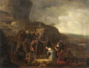 The Meeting Of David And Abigail by Jacob Willemsz de Wet the Elder