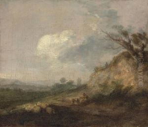 A Landscape With A Shepherd And His Dog