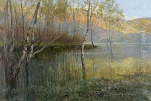 Uferlandschaft Im Morgenlicht Uferlandschaft Im Morgenlicht